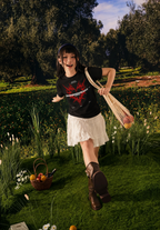Shining Heart Empire Graphic T-Shirt – Black Flame Edition